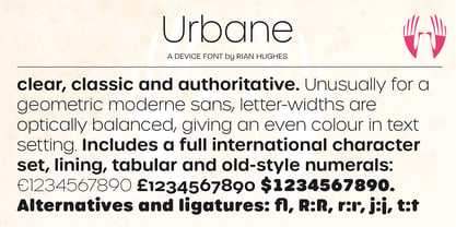 Urbane Rounded Font Poster 5