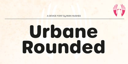 Urbane Rounded Fuente Póster 4