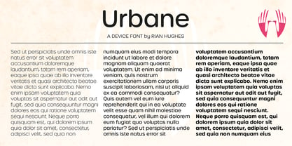 Urbane Rounded Font Poster 7