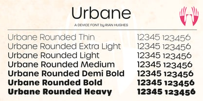 Urbane Rounded Font Poster 6