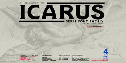 Icarus Font Poster 2