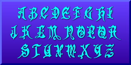 Gothic Initials Two Font Poster 5