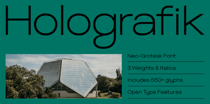 Holografik Font Poster 1