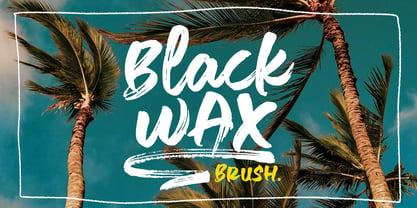 Black Wax Font Poster 1