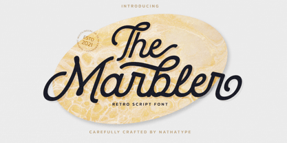 The Marbler Font Poster 1