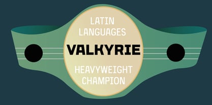 Valkyrie Font Poster 6