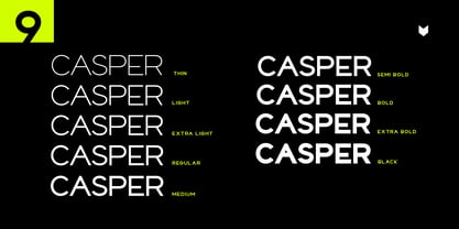Casper Display Fuente Póster 6