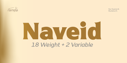 Naveid Font Poster 1