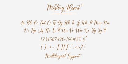 Mistery Heart Font Poster 10