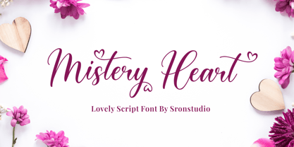 Mistery Heart Font Poster 1