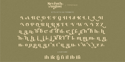 Seventh August Font Poster 14