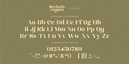 Seventh August Font Poster 13