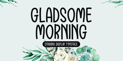 Gladsome Morning Font Poster 1