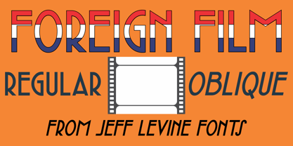 Foreign Film JNL Font Poster 1