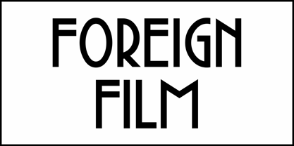 Foreign Film JNL Font Poster 2