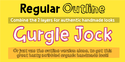 Gurgle Jock Font Poster 2