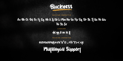 Blackness Font Poster 5