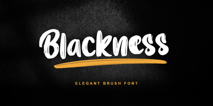 Blackness Font Poster 1
