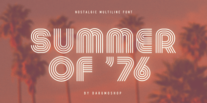 Summer of 76 Font Poster 1