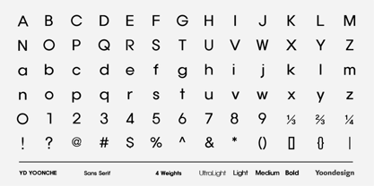 YD Yoonche Font Poster 4