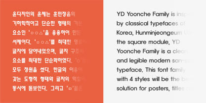 YD Yoonche Font Poster 5