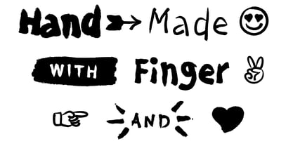 Cat Finger Font Poster 5