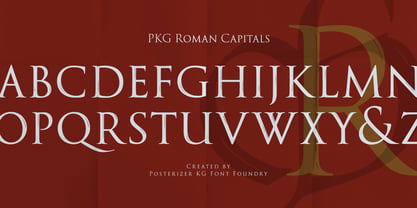 PKG Roman Capitals Font Poster 5
