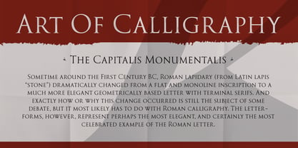 PKG Roman Capitals Font Poster 3