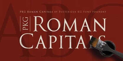 PKG Roman Capitals Font Poster 1