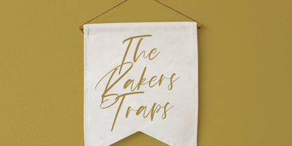 Barkertraps Font Poster 4