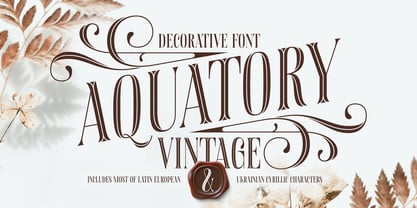 Aquatory Vintage Font Poster 1