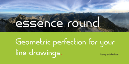 Essence Round Font Poster 1