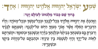 Hebrew Sefer Tanach Fuente Póster 4
