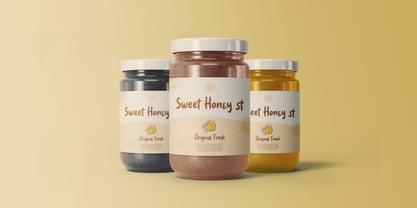 Honey Jar Font Poster 8