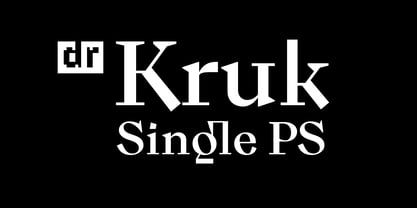 DR Kruk Single Font Poster 1