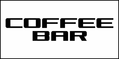 Coffee Bar JNL Font Poster 2