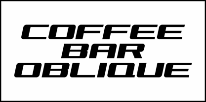 Coffee Bar JNL Font Poster 4