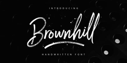 Brownhill Script Font Poster 1