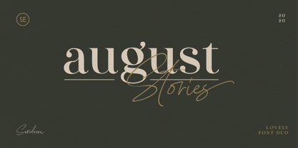 August Stories Font Poster 1