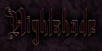 Nightshade Font Poster 1