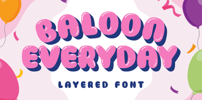 Baloon Everyday Font Poster 1