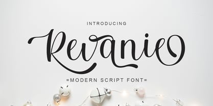 Revanie Script Font Poster 1