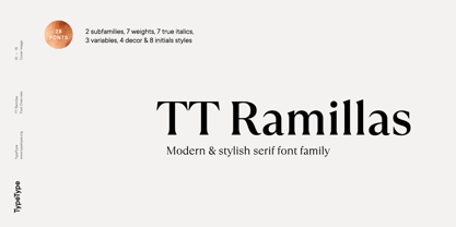 TT Ramillas Font Poster 1