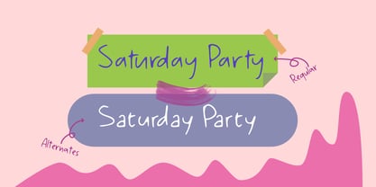 Saturday Party GT Font Poster 3