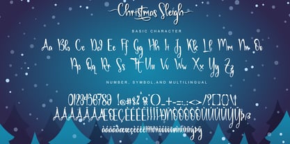 Christmas Sleigh Font Poster 7