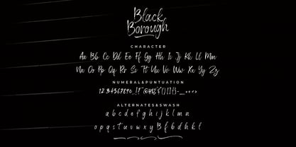 Black Borough Font Poster 2