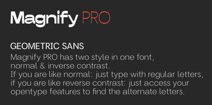 Magnify PRO Font Poster 4