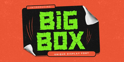Bigbox Font Poster 1
