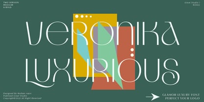 Veronika Luxurious Font Poster 1