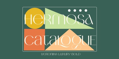 Veronika Luxurious Font Poster 2